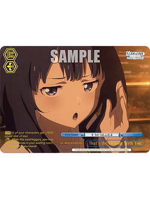 That's the Trouble With You (RRR) - MKI/W126-E099R RRR - Triple Rare