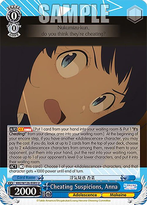 Cheating Suspicions, Anna - MKI/W126-E085 U - Uncommon