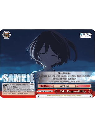 Take Responsibility - MKI/W126-E075 CR - Climax Rare