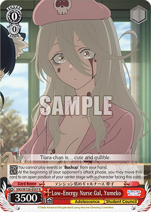 Low-Energy Nurse Gal, Yumeko - MKI/W126-E057 R - Rare 1