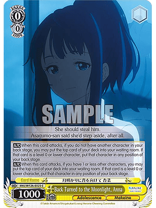 Back Turned to the Moonlight, Anna - MKI/W126-E023 C - Common