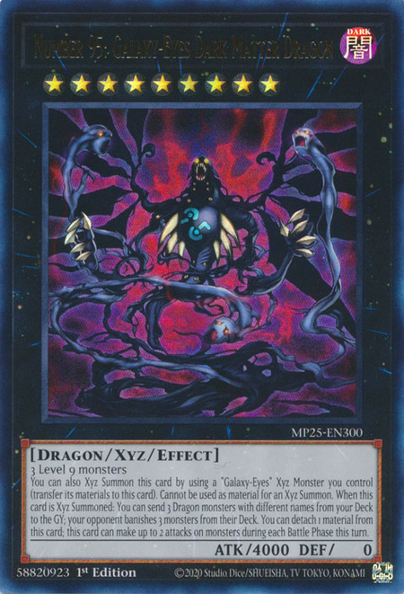 Number 95: Galaxy-Eyes Dark Matter Dragon - MP25-EN300 - Ultra Rare 1
