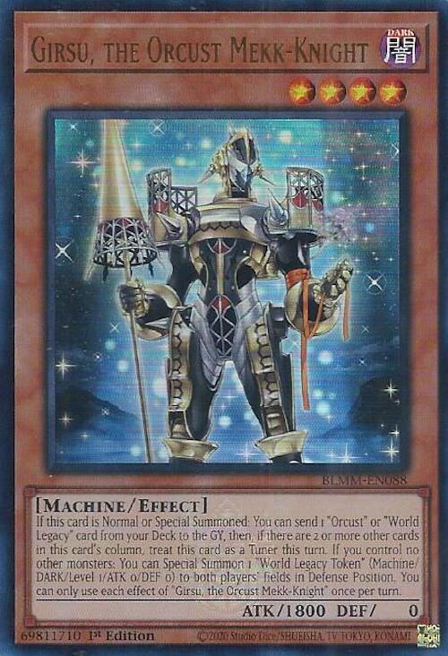 Girsu, the Orcust Mekk-Knight - BLMM-EN088 - Ultra Rare  1