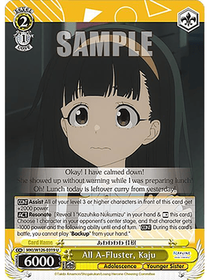 All A-Fluster, Kaju -MKI/W126-E019 U - Uncommon