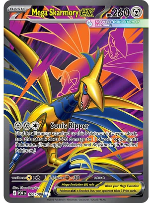 Mega Skarmory ex - 106/088 - POR