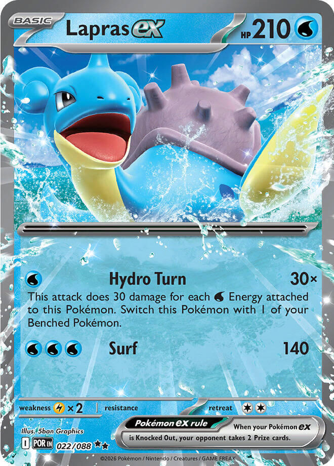 Lapras ex - 022/088 - POR 1