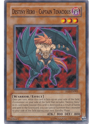 Destiny Hero - Captain Tenacious - EOJ-EN002 - Common (jugada)