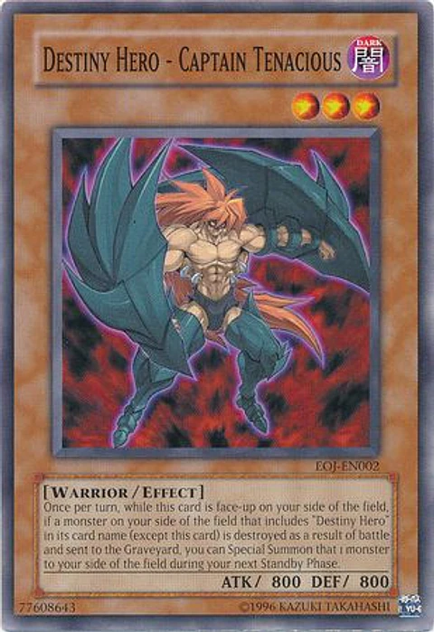 Destiny Hero - Captain Tenacious - EOJ-EN002 - Common (jugada)