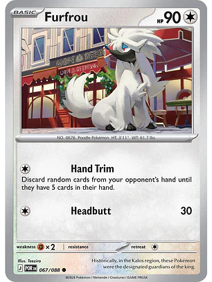 Furfrou - 067/088 - POR