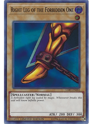 Right Leg of the Forbidden One - LART-EN002 - Ultra Rare  (Español) gratis en pedidos mayores a 600
