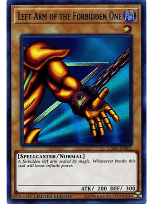  Left Arm of the Forbidden One - LART-EN005 - Ultra Rare (Español) gratis en pedidos mayores a 600