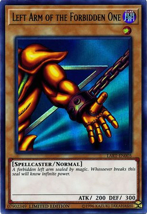  Left Arm of the Forbidden One - LART-EN005 - Ultra Rare (Español) gratis en pedidos mayores a 600