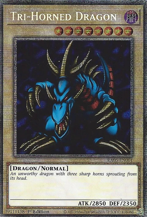Tri-Horned Dragon - RA05-EN001 - Starlight Rare