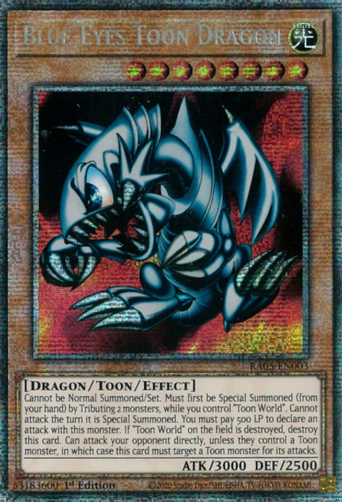 Blue-Eyes Toon Dragon - RA05-EN003 - Starlight Rare