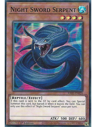 Night Sword Serpent - RA05-EN020