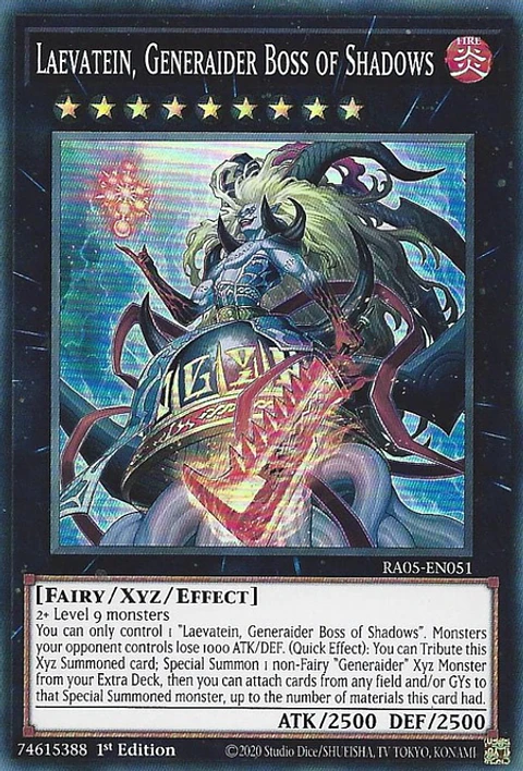 Laevatein, Generaider Boss of Shadows - RA05-EN051 