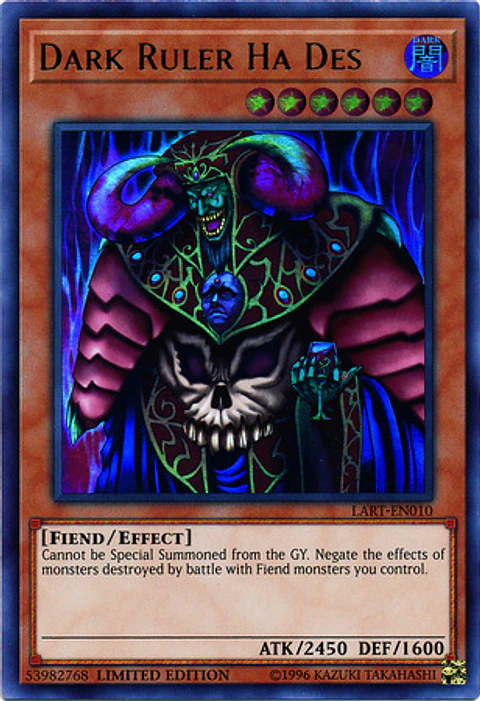 Dark Ruler Ha Des - LART-EN010 - Ultra Rare Limited Edition (español)