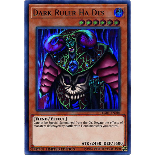 Dark Ruler Ha Des - LART-EN010 - Ultra Rare Limited Edition (español)