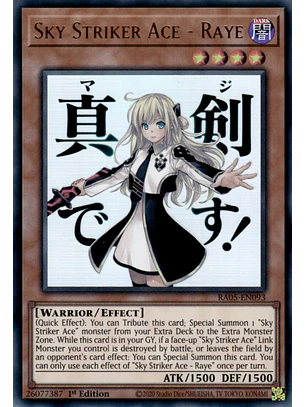 Sky Striker Ace - Raye - RA05-EN093 