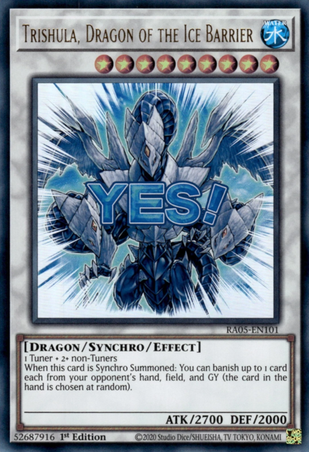 Trishula, Dragon of the Ice Barrier - RA05-EN101  1