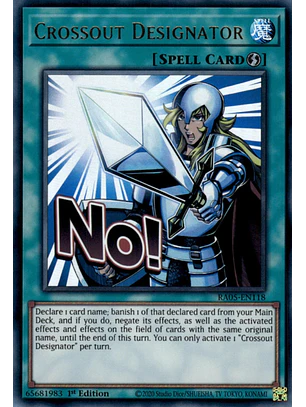 Crossout Designator - RA05-EN118 