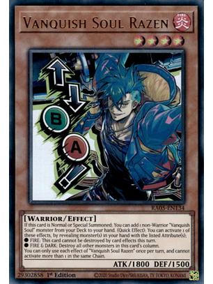Vanquish Soul Razen - RA05-EN134 (stamp artwork)