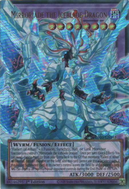 Mirrorjade the Iceblade Dragon (extended art) - RA05-EN148  1