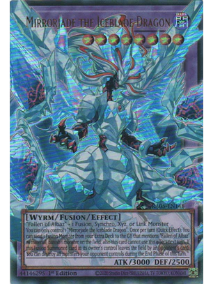 Mirrorjade the Iceblade Dragon (extended art) - RA05-EN148 