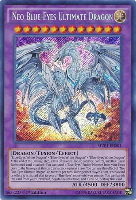 Neo Blue-Eyes Ultimate Dragon - MVP1-ENS01 - Secret Rare