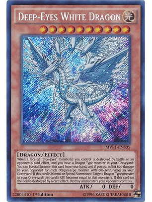 Deep-Eyes White Dragon - MVP1-ENS05 - Secret Rare 