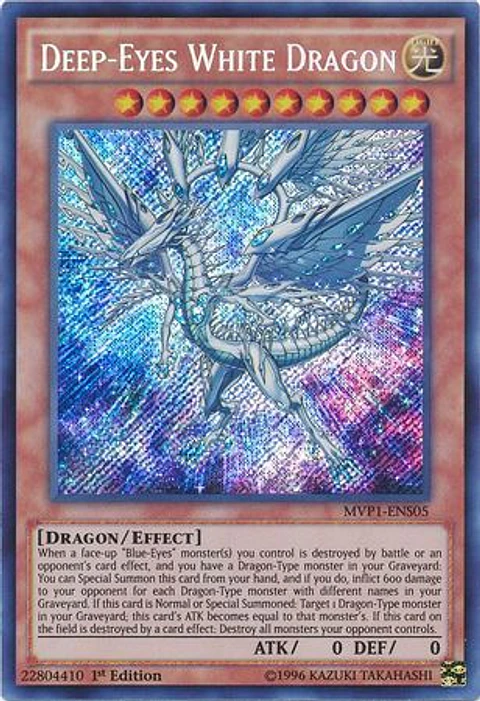 Deep-Eyes White Dragon - MVP1-ENS05 - Secret Rare 