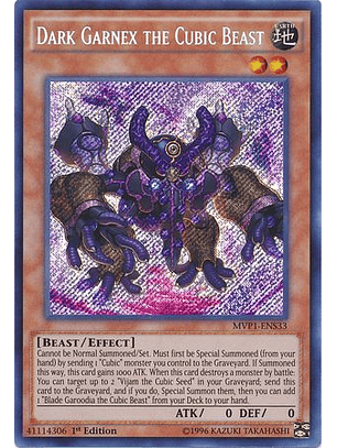 Dark Garnex the Cubic Beast - MVP1-ENS33 - Secret Rare