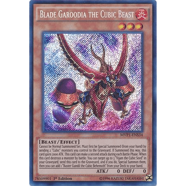 Blade Garoodia the Cubic Beast - MVP1-ENS34 - Secret Rare