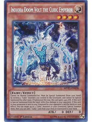 Indiora Doom Volt the Cubic Emperor - MVP1-ENS38 - Secret Rare