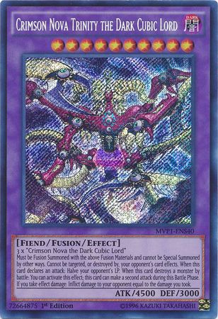 Crimson Nova Trinity the Dark Cubic Lord - MVP1-ENS40 - Secret Rare 1