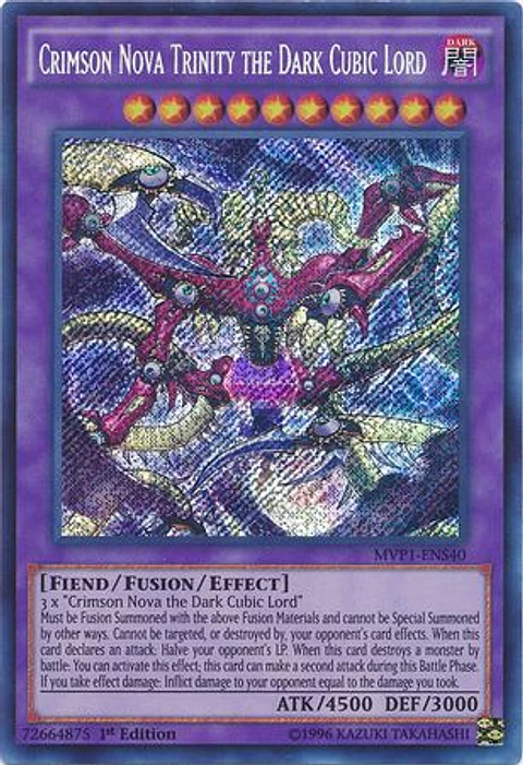 Crimson Nova Trinity the Dark Cubic Lord - MVP1-ENS40 - Secret Rare