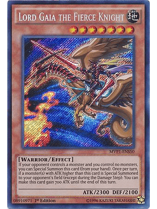 Lord Gaia the Fierce Knight - MVP1-ENS50 - Secret Rare