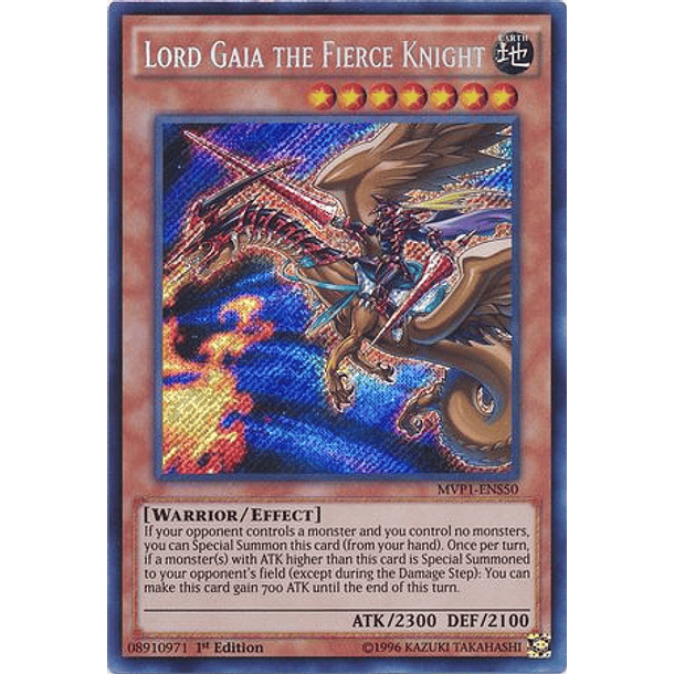 Lord Gaia the Fierce Knight - MVP1-ENS50 - Secret Rare