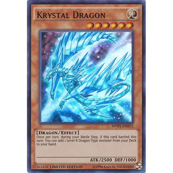 Krystal Dragon - MVP1-ENSV2 - Ultra Rare Limited Edition