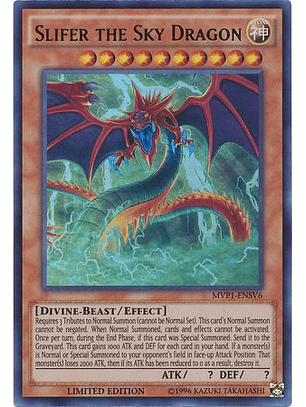 Slifer the Sky Dragon - MVP1-ENSV6 - Ultra Rare Limited Edition