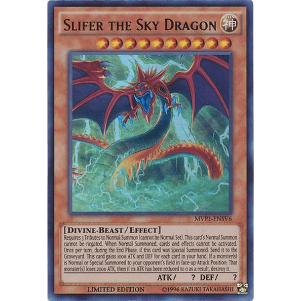Slifer the Sky Dragon - MVP1-ENSV6 - Ultra Rare Limited Edition
