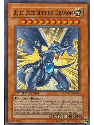 Blue-Eyes Shining Dragon - MOV-EN001 - Super Rare