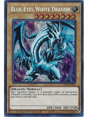 Blue-Eyes White Dragon - CT14-EN002 - Secret Rare 