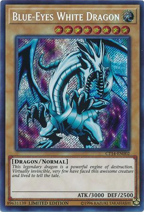 Blue-Eyes White Dragon - CT14-EN002 - Secret Rare 
