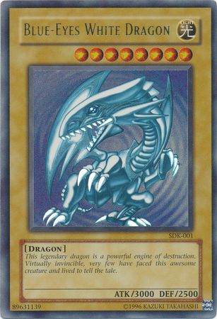 Blue-Eyes White Dragon - SDK-001 - Ultra Rare Unlimited (dañado) 1
