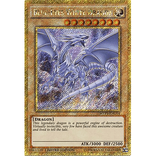 Blue-Eyes White Dragon - MVP1-ENGV4 - Gold Secret Rare