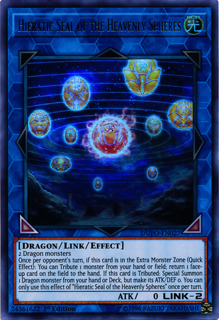 Hieratic Seal of the Heavenly Spheres - DUPO-EN027 - Ultra Rare 1