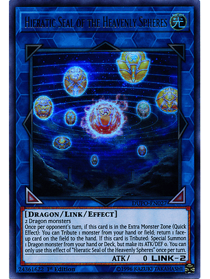 Hieratic Seal of the Heavenly Spheres - DUPO-EN027 - Ultra Rare