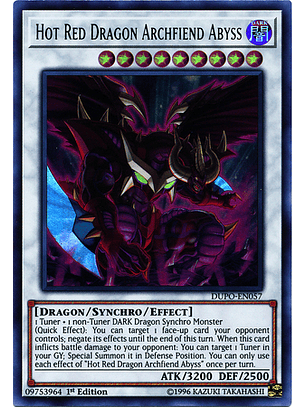 Hot Red Dragon Archfiend Abyss - DUPO-EN057 - Ultra Rare