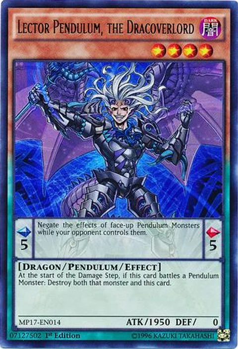 Lector Pendulum, the Dracoverlord - MP17-EN014 - Ultra Rare